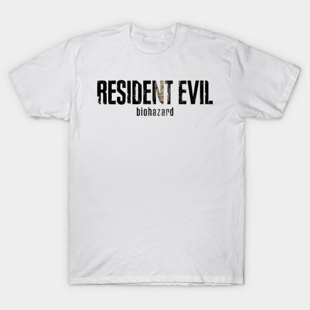 Resident Evil 7 Text Art T-Shirt by TortillaChief
